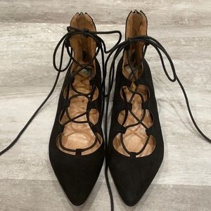 Nine West lace up flats